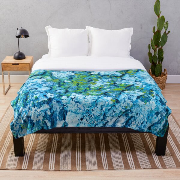 Item preview, Tree Bark Texture in Blue designed and sold by ShalomMama.