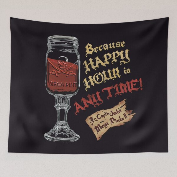 Item preview, Captain Jacks Mega Pint!! Because Happy Hour is ANYTIME! Johnny Depp designed and sold by MunsyArt.