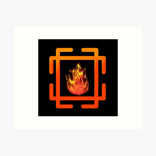 Item preview, Ancient Symbolism Symbolic Art with Fire and Flame designed and sold by Joolsd.