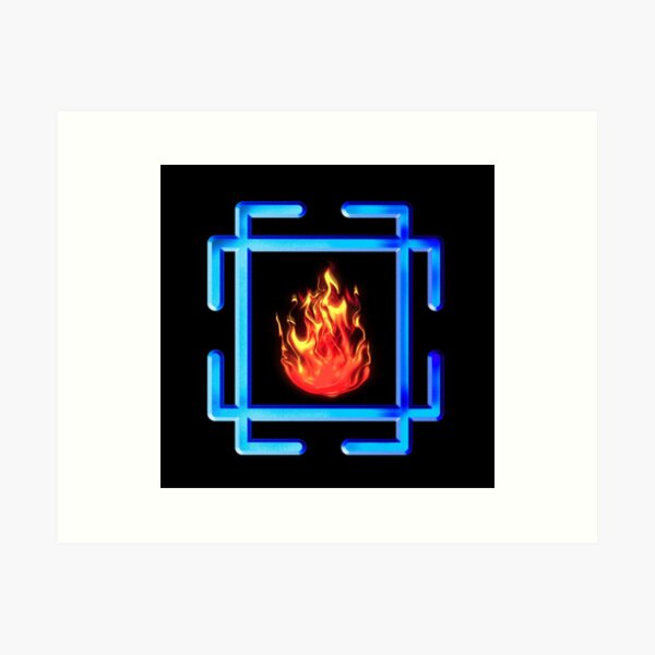 Item preview, Simple Ancient Symbolic Art with Fire and Flame designed and sold by Joolsd.