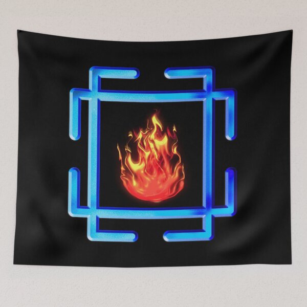 Aperçu de l'œuvre Art symbolique ancien simple avec feu et flamme créée et vendue par Joolsd.