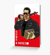 GUNS & ROSES Greeting Card