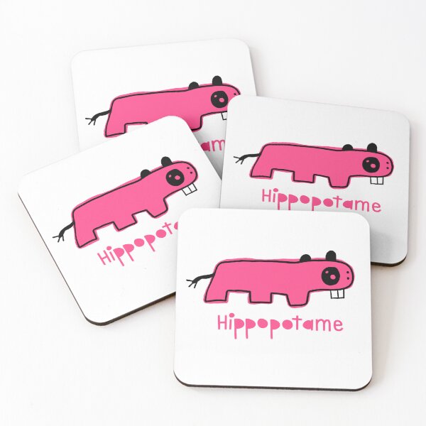 Aperçu de l'œuvre Hippopotame rose créée et vendue par EveLMacDougall.