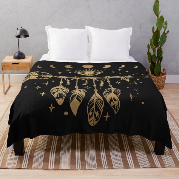Item preview, Gold boho arrow dream catcher designed and sold by 397HOUSE Your happy time.