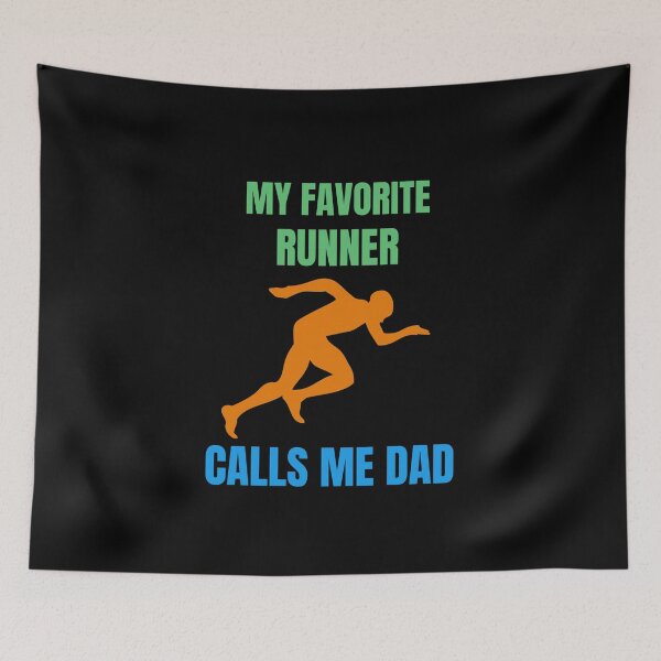 Item preview, My Favorite Runner Calls Me Dad, Funny Father's Day Design designed and sold by HermoTees.
