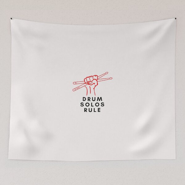 Item preview, Drum Solos Rule, white t-shirts, mugs and more! designed and sold by JCMCDesigns.