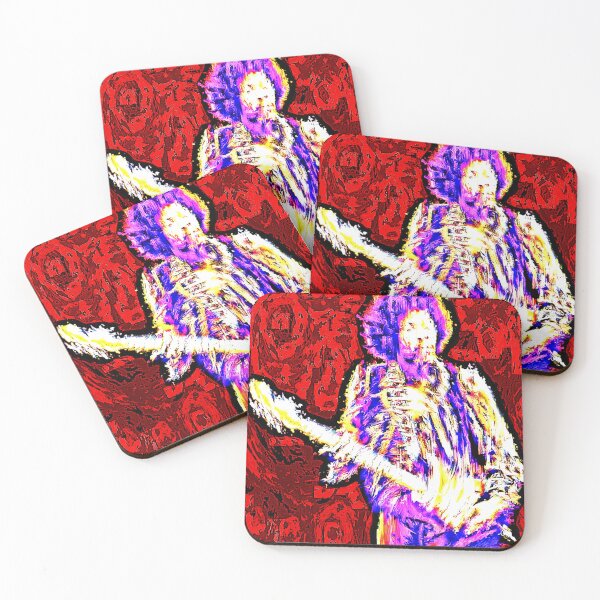 Item preview, Digital Drawing. Guitarist Van Gough Style. WallsOfFame.com.au designed and sold by WallsOfFameAust.