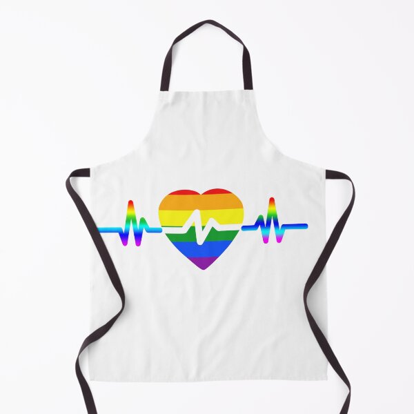 Item preview,  This Rainbow Heartbeat Gay Pride T Shirt is a must-have for any LGBTQIA+ person. designed and sold by Urbane  Designs.