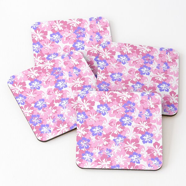 Item preview, Various Hawaiian hibiscus tropical pink floral pattern. designed and sold by Giree07.