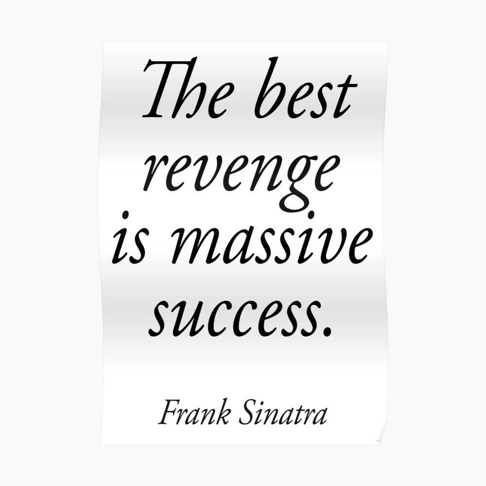 Frank Sinatra Quote Type Giant Poster Art Print Black /& White in Card or Canvas