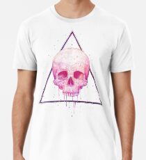Camiseta premium Skull in triangle on black