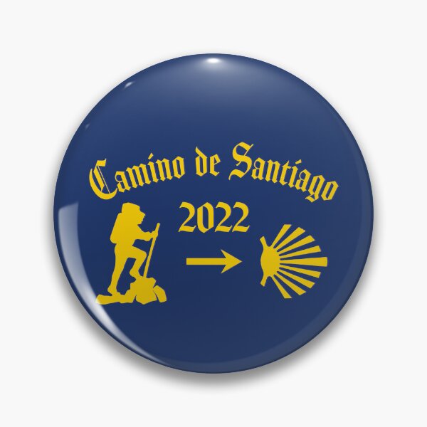 Item preview, Camino de Santiago 2022 Male Pilgrim Yellow Arrow Scallop Shell  designed and sold by Brasilia.