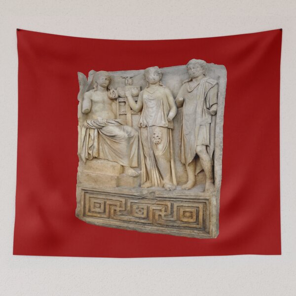 Item preview, Major Greek God With Priestess On Oracular Shrine Cut Out designed and sold by taiche.