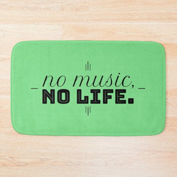 Item preview, No music, no life. designed and sold by kattjona.