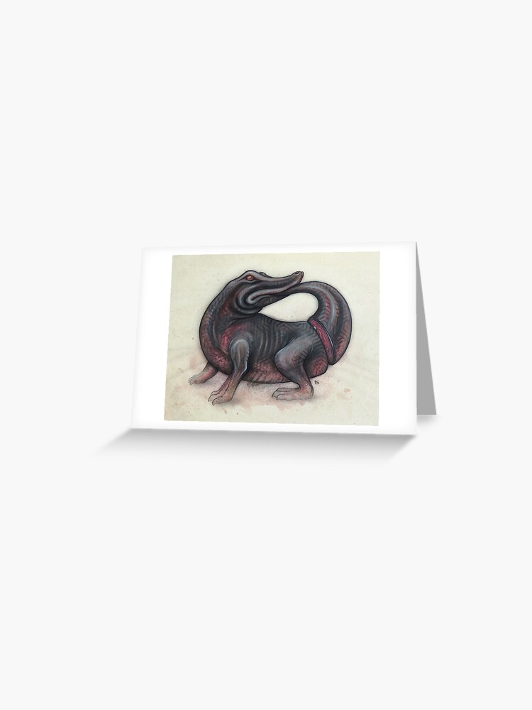 Thumbnail 1 of 2, Greeting Card, Turn Tail designed and sold by Firedrake.