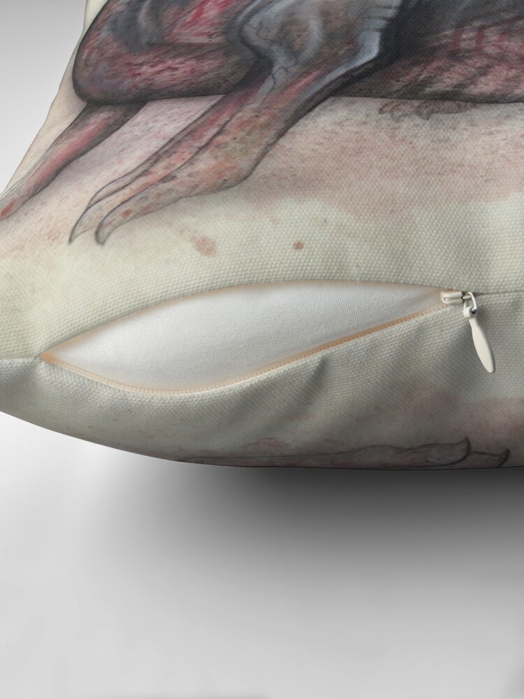Thumbnail 2 of 4, Pillow, Turn Tail designed and sold by Firedrake.