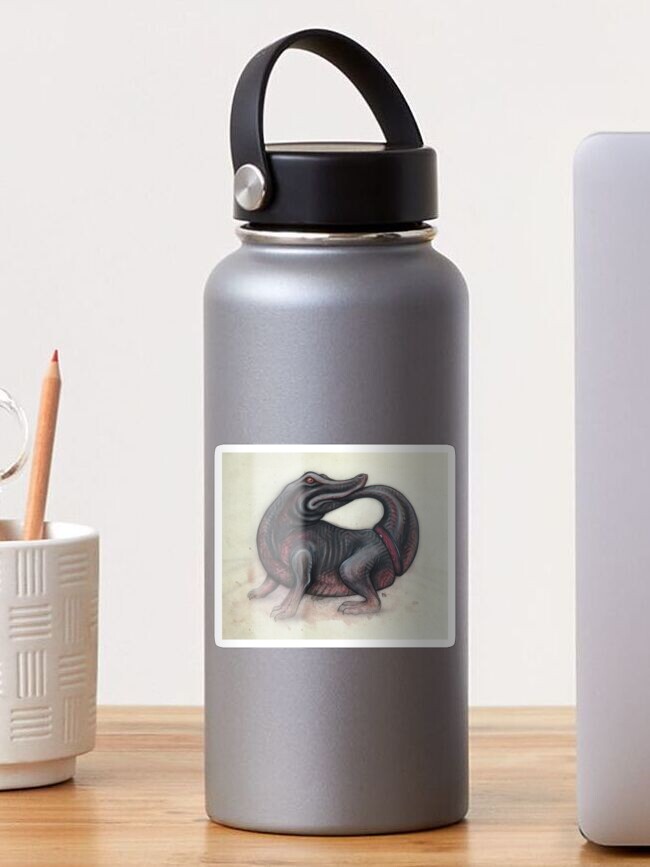 Thumbnail 1 of 3, Sticker, Turn Tail designed and sold by Firedrake.
