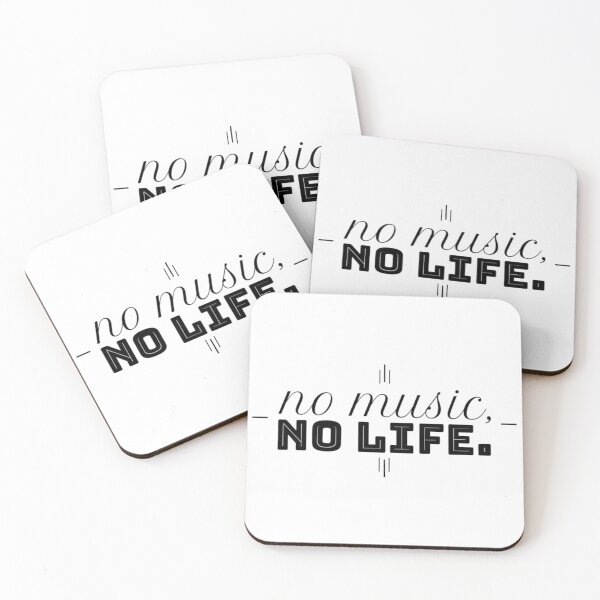 Item preview, No music, no life. designed and sold by kattjona.