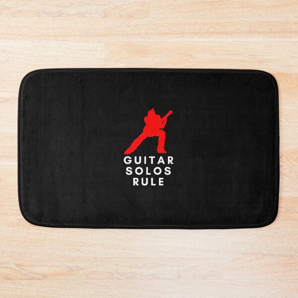 Item preview, Guitar Solos Rule, fun, black t-shirt, stickers, mugs and more! designed and sold by JCMCDesigns.