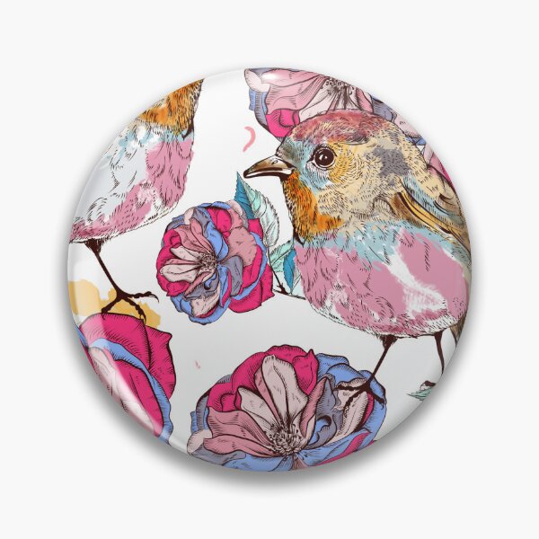 Item preview, Vintage Style Birds and Roses designed and sold by FGCART.