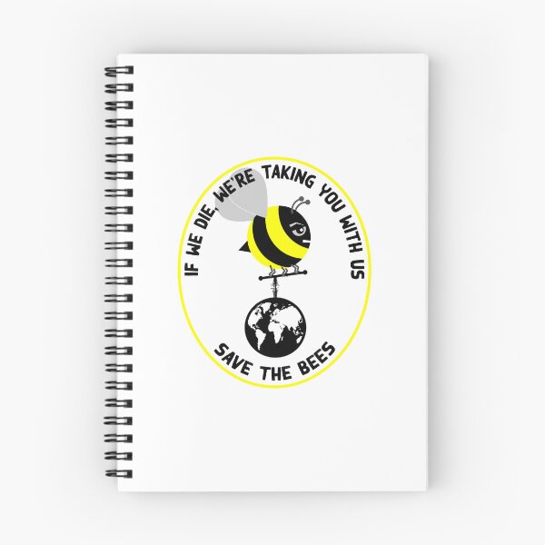 Item preview, One angry bee carrying the world on a fraying rope, save the Bees designed and sold by Hollyharry.