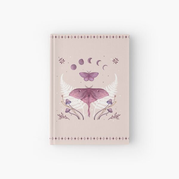 Luna and Emerald - Vintage Pink Hardcover Journal