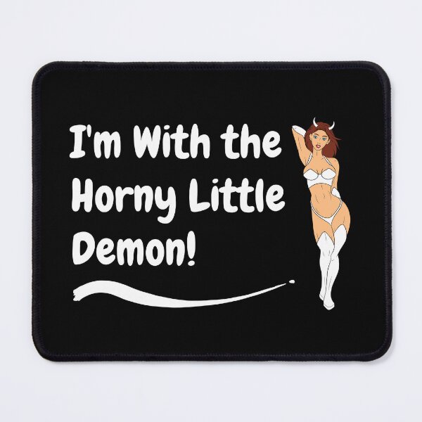 Item preview, Swinger Hotwife I'm With the Horny Little Demon (Couples Design) For dark colors designed and sold by swingersshop.