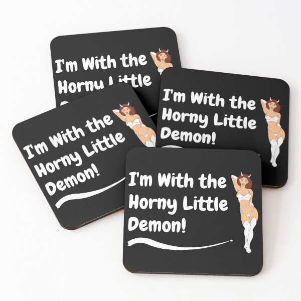 Item preview, Swinger Hotwife I'm With the Horny Little Demon (Couples Design) For dark colors designed and sold by swingersshop.