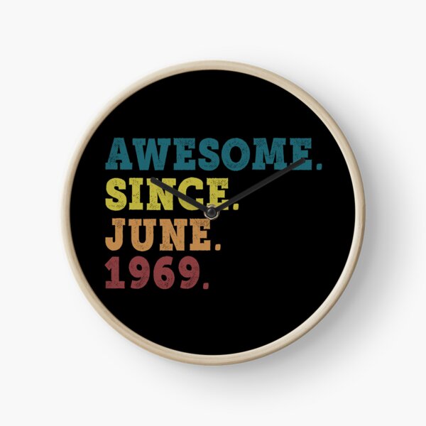 Item preview, Awesome Since June 1969 Retro Vintage 53rd Birthday Gift designed and sold by designbychow.