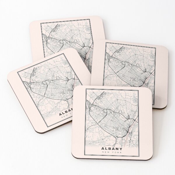 Item preview, Minimalist Albany Map designed and sold by Tamas Das.