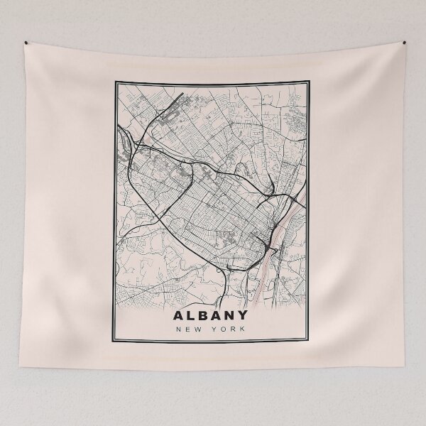 Item preview, Minimalist Albany Map designed and sold by Tamas Das.