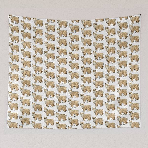 Item preview, Cat - Manx Cat - Orange designed and sold by Jennifer Stolzer.