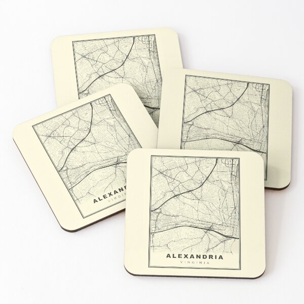 Item preview, Minimalist  Alexandria Map designed and sold by Tamas Das.