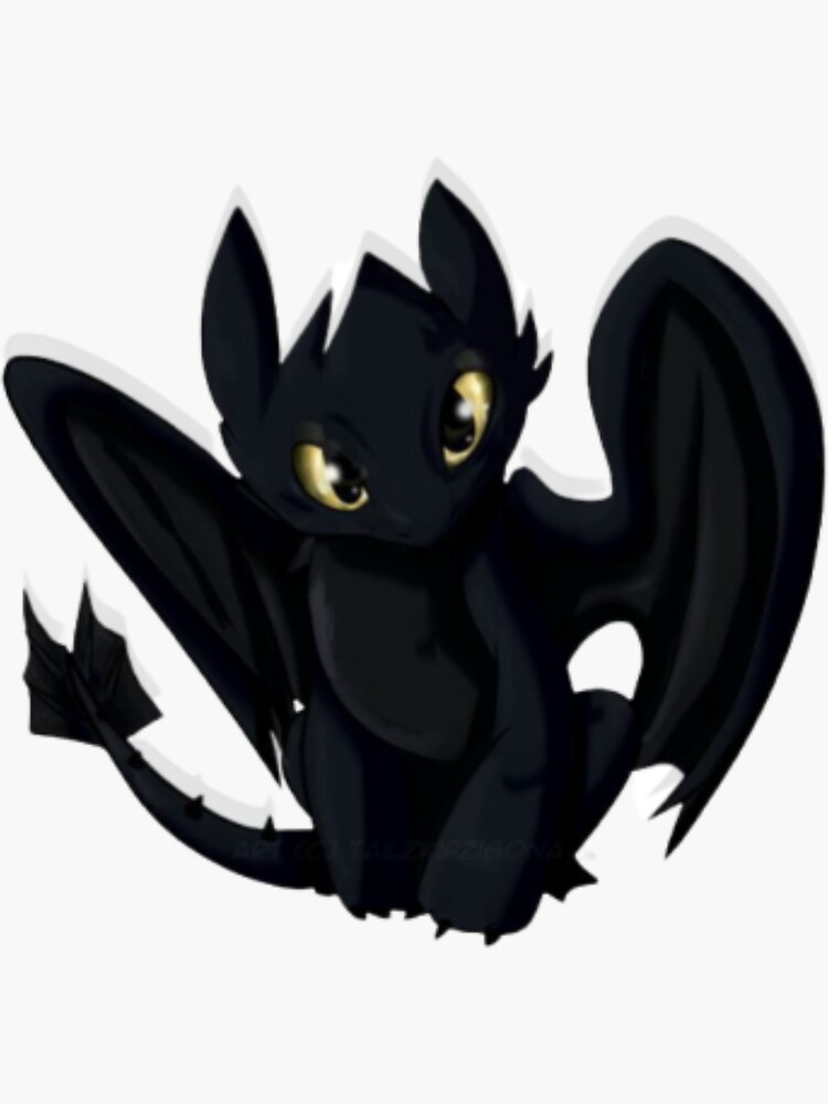 "Toothless how to train your dragon" Sticker by Design24You | Redbubble