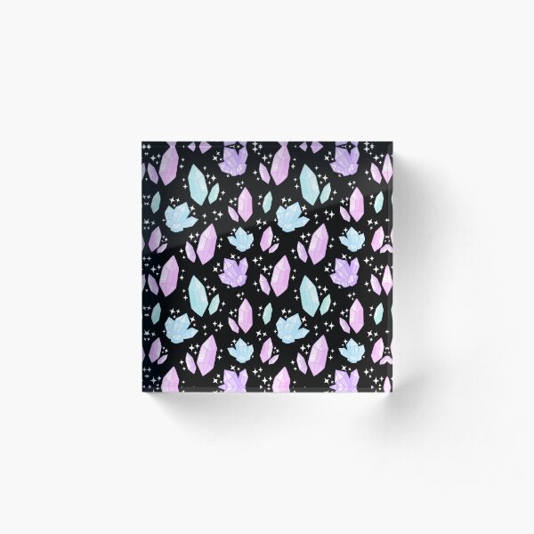 Magical Crystals Acrylic Block
