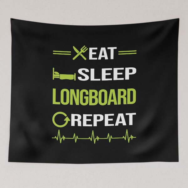 Item preview, Funny Eat Sleep Repeat Longboarding Longboard Longboarder designed and sold by HappyTshirt1239.