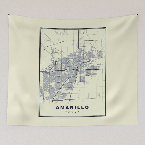 Item preview,  Minimalist  Amarillo Map designed and sold by Tamas Das.