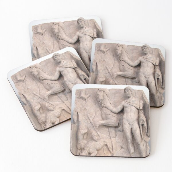 Item preview, Sebasteion Relief Sculpture Royal Hero Horse And Hounds designed and sold by taiche.