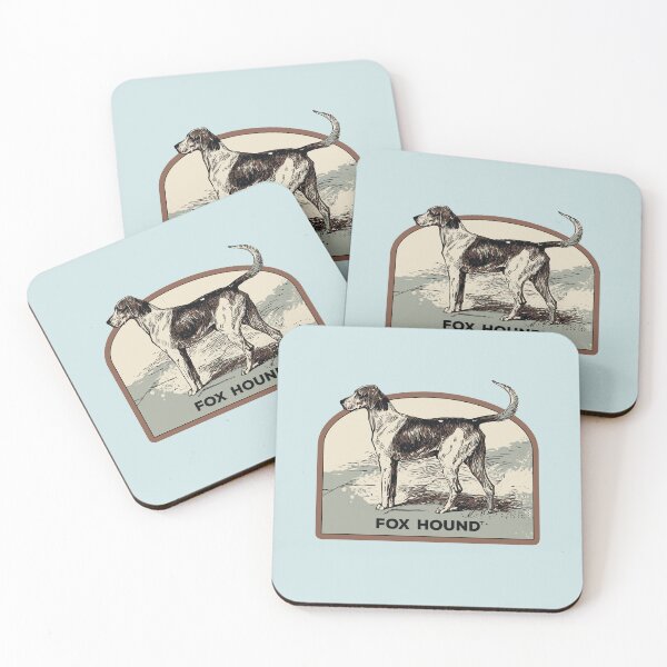 Item preview, Dog Fox Hound illustration designed and sold by Lemomo-zoo.