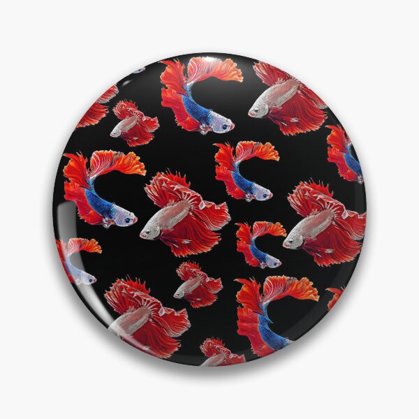 Item preview, Beautiful Dragon Scale Betta Fish - Super Delta Tail Monster Mask Blue Red Betta Fish Breed - Bundle Pack designed and sold by Cawaiico.
