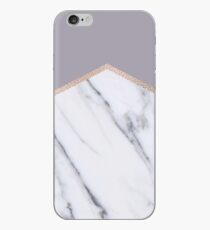 Smokey Flieder - Roségold geometrischen Marmor iPhone-Hülle & Cover