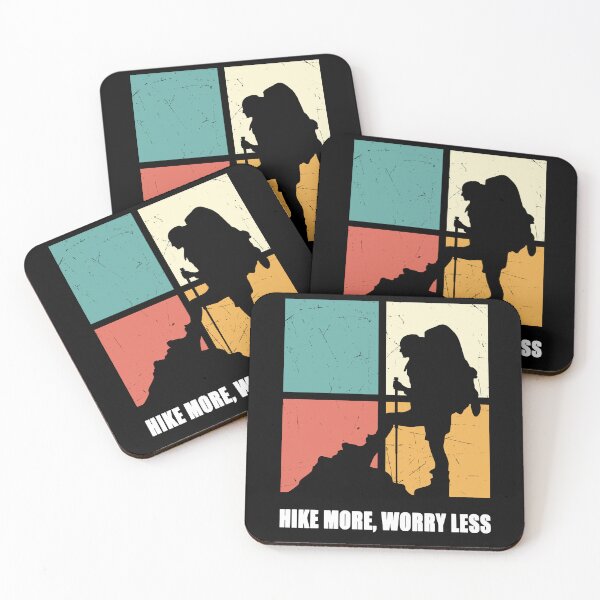 Item preview, Funny Vintage Hike More Worry Less, Nature Lover Hiking designed and sold by manzee.