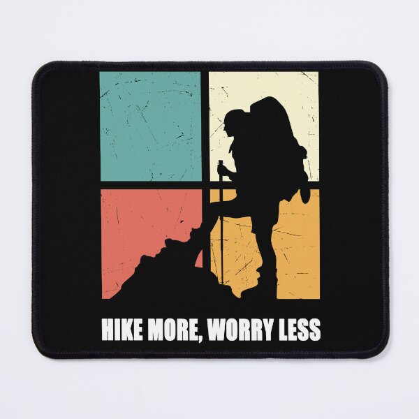 Item preview, Funny Vintage Hike More Worry Less, Nature Lover Hiking designed and sold by manzee.