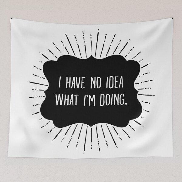 Item preview, No Idea - Black on White designed and sold by Neil Hinkle.