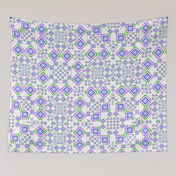 Item preview, The violet modern square in seamless pattern designed and sold by MyMemoriesArts.
