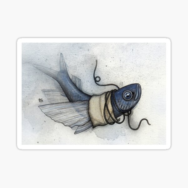Item preview, Flying Fish 1 designed and sold by A Curious Bestiary.