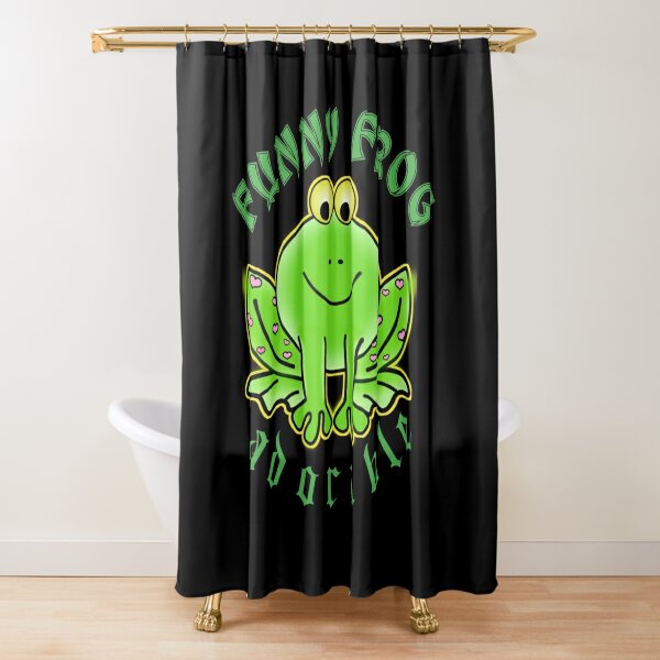 Funny frog Shower Curtain