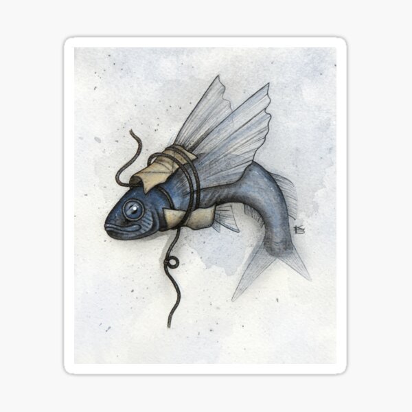 Item preview, Flying Fish 4 designed and sold by A Curious Bestiary.