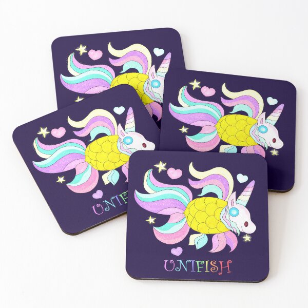 Item preview, UNIFISH- Unicorn & Fish combination art work designed and sold by Pattern Petals.