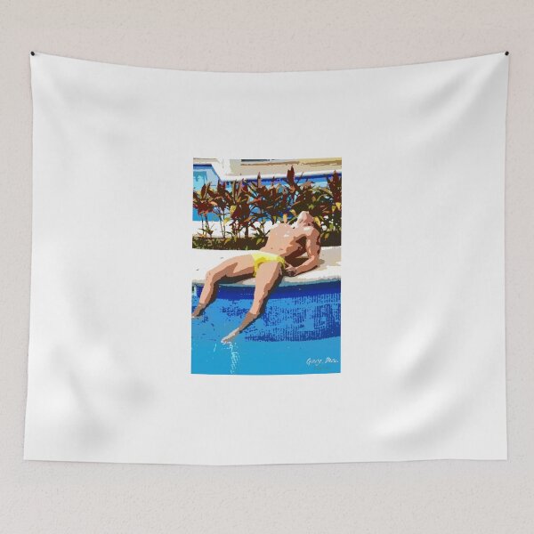 Item preview, Man By The Pool. Digital Painting. Gary Dean Designs designed and sold by GaryDeanDesigns.
